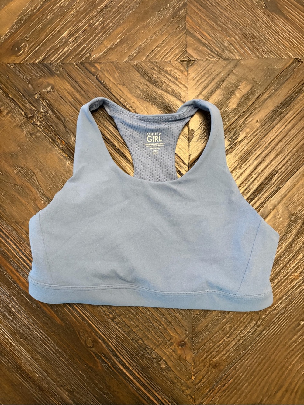Athleta Girl Powder Blue Racerback Sports Bra